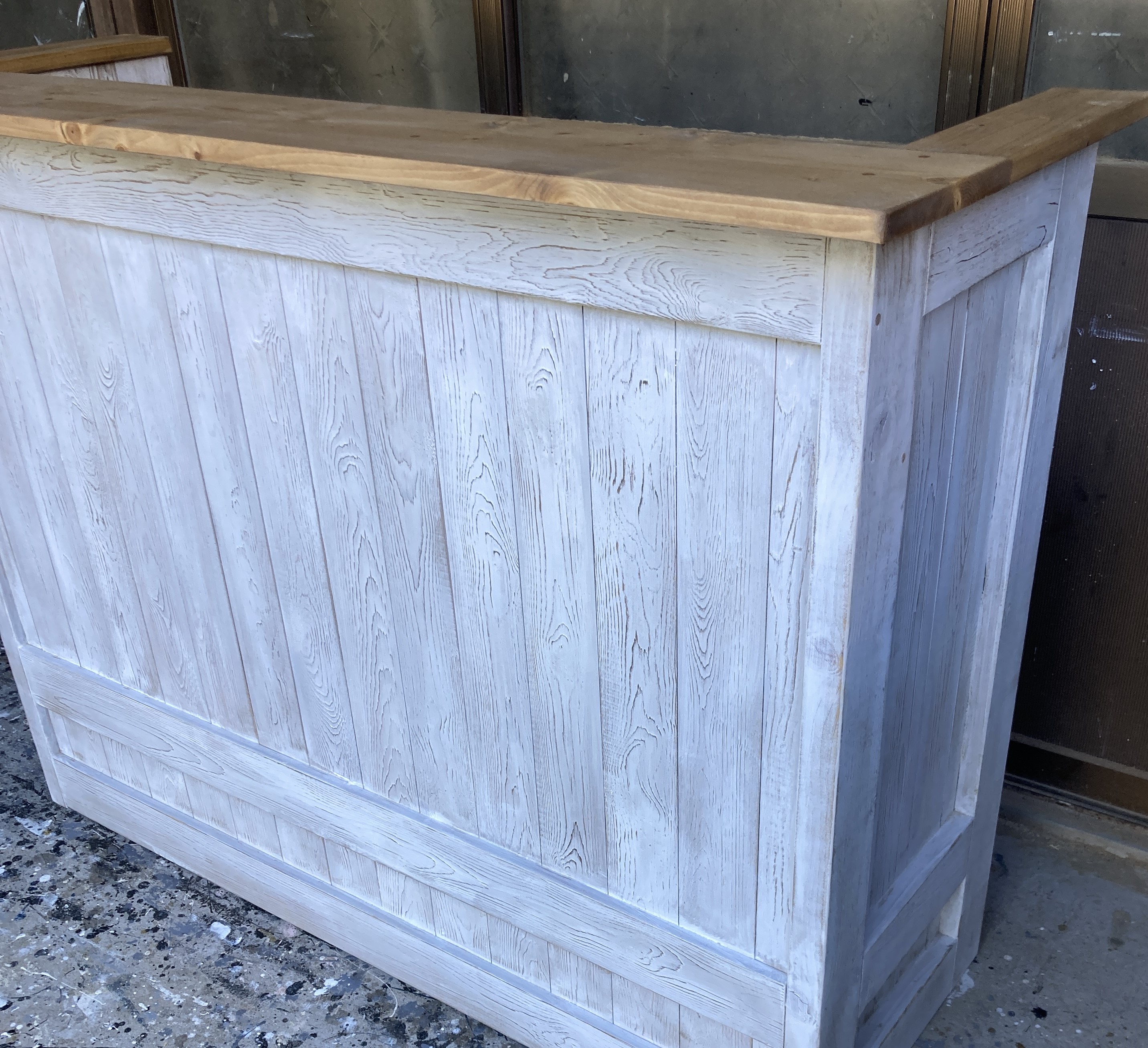 楽天市場】受注制作☆ホワイトシャビー【コの字型レジ用凹み付