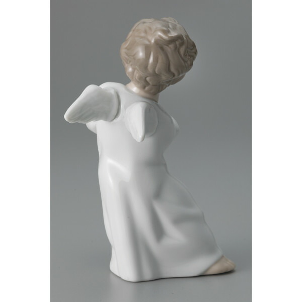 リヤドロ 陶器人形「フルートを吹く着物姿の少女」スペイン 難有り