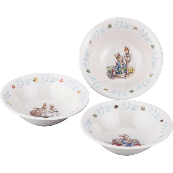楽天市場】ピーターラビット トリオボウルセット PR510C‐76 : ギフトの