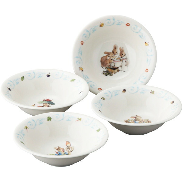楽天市場】ピーターラビット ボウルセット 4個 PR510C‐185 皿セット