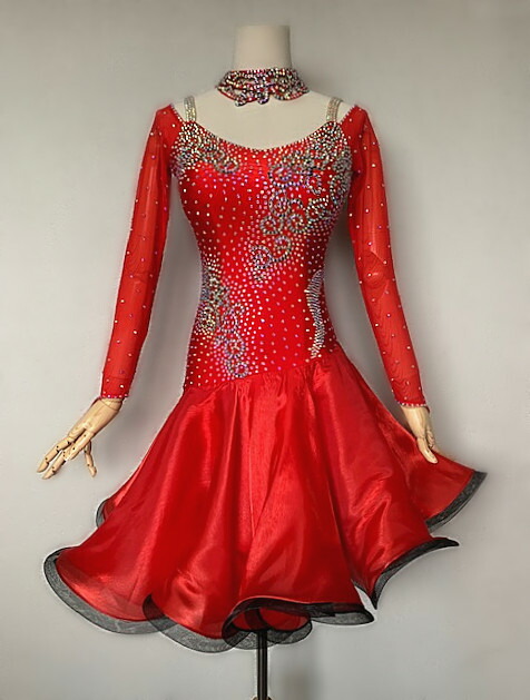 楽天市場】【新商品】社交ダンス・社交ダンスドレス・競技用ドレス