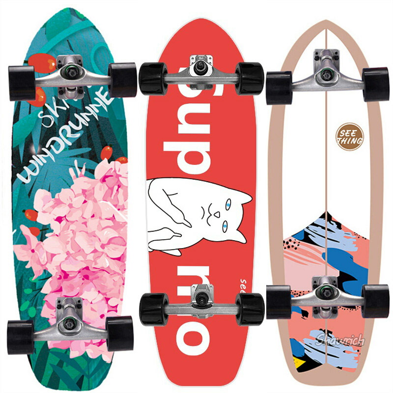 楽天市場】送料無料 CX4PU サーフスケート スケートボード