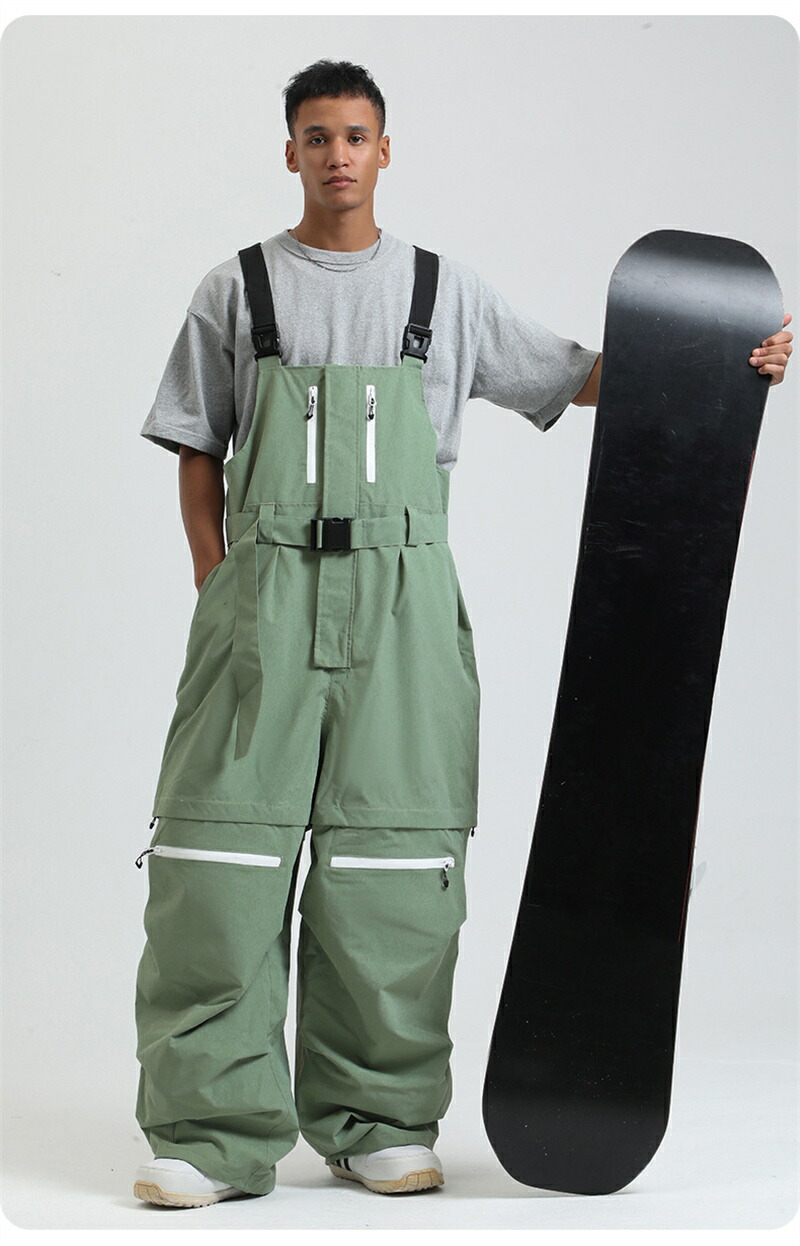 楽天市場】送料無料 スノーボードウェア ビブパンツ 単品 スキーウェア
