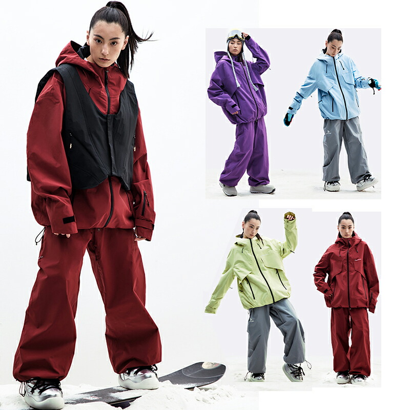 楽天市場】レッド（上下セット・つなぎ｜メンズウェア）：スノーボード