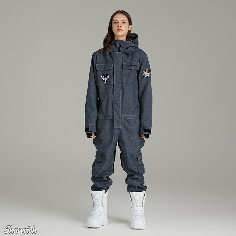 楽天市場】送料無料 スキー ウェア つなぎ デニム スノーボードウェア