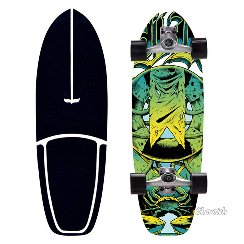 楽天市場】送料無料 CX4PU サーフスケート スケートボード