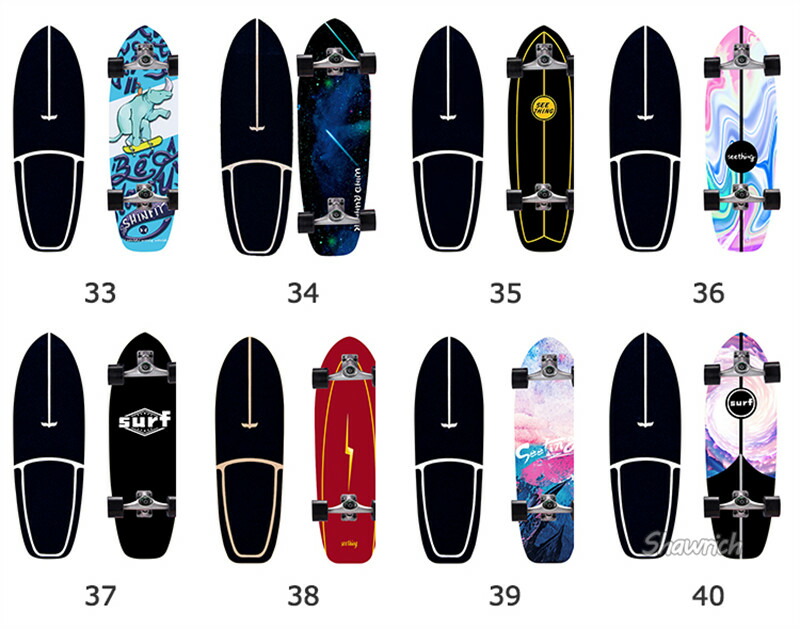 楽天市場】送料無料 CX4PU サーフスケート スケートボード