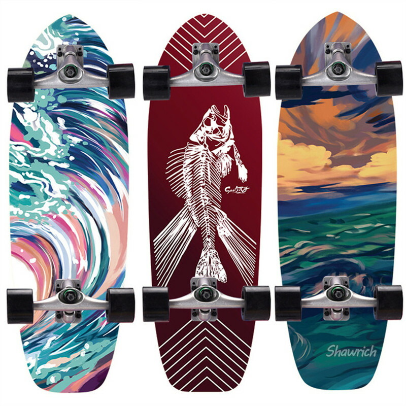 楽天市場】送料無料 CX4PU サーフスケート スケートボード