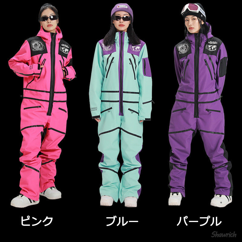 楽天市場】送料無料 スノボ つなぎ スノボウェア オールインワン