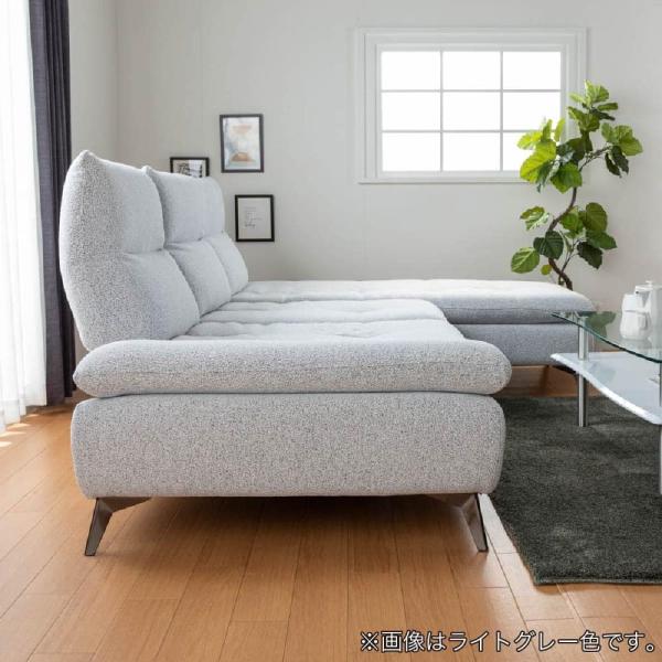 楽天市場】右肘2人掛けソファ ヴァリ ライトグレー色【ホームズ