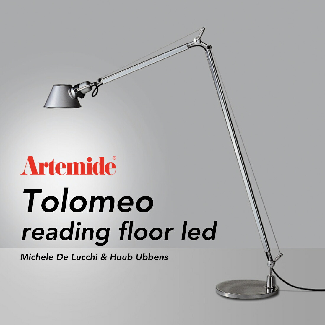 楽天市場】Artemide アルテミデ TOLOMEO Reading FLOOR LED Aluminium