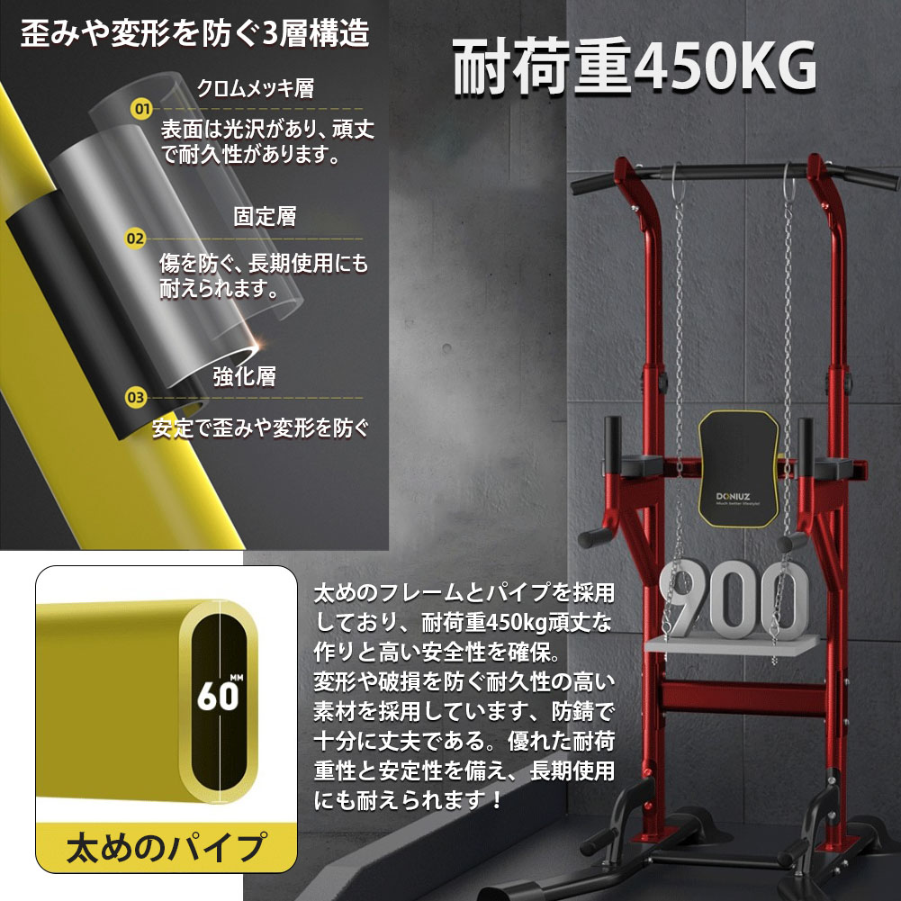 楽天市場】ぶら下がり健康器 懸垂マシン 土台八の字型 クッション付き