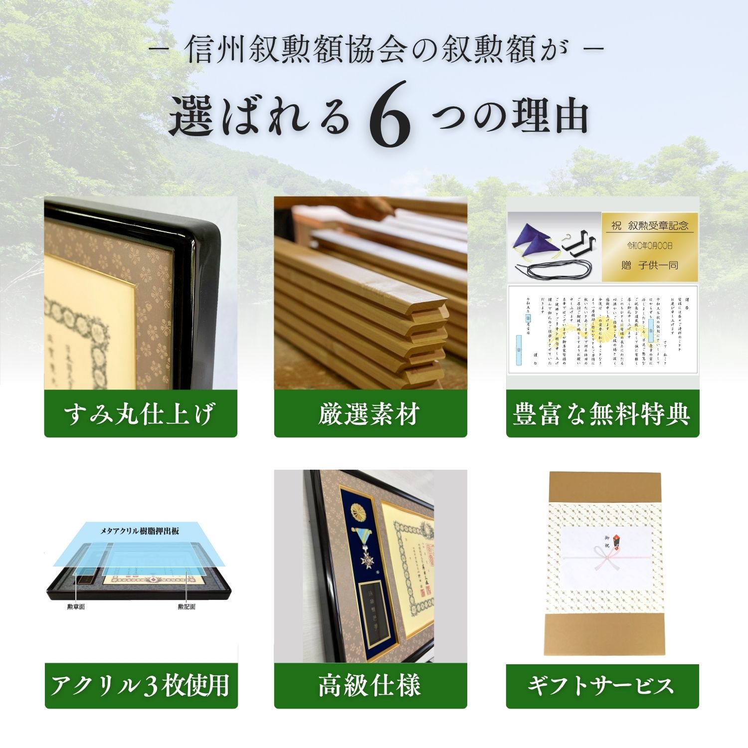 楽天市場】叙勲 褒章額 写真額 3点セット 山吹（やまぶき）四つ切 半切