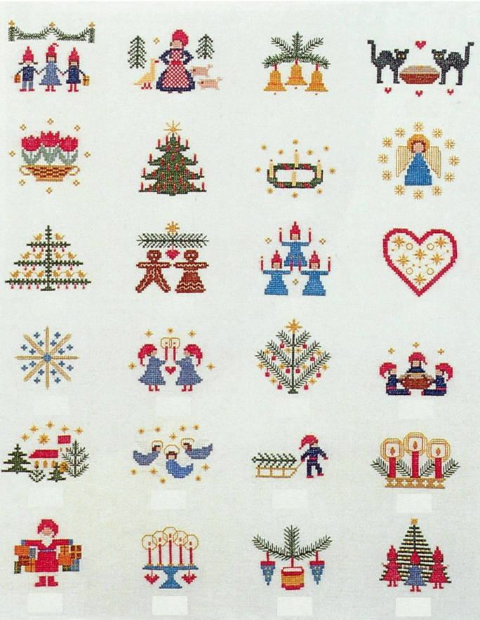 希少 フレメ刺繍 クリスマスクロスステッチ図案集 全79ページ 断捨離