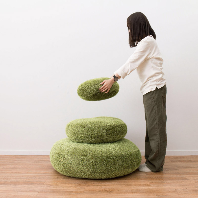 楽天市場】【3/5/P8倍/クーポン有】芝生風 クッション シーヴァ いや