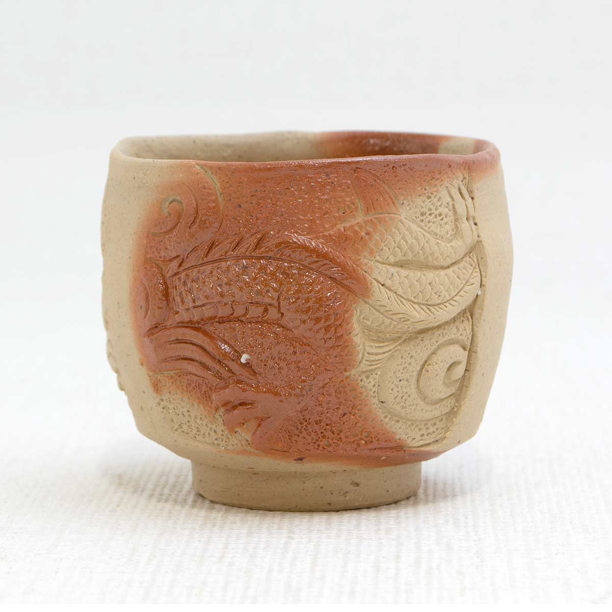 楽天市場】備前焼 ぐいのみ 小西陶藏作 備前焼緋襷 備前焼ひだすき