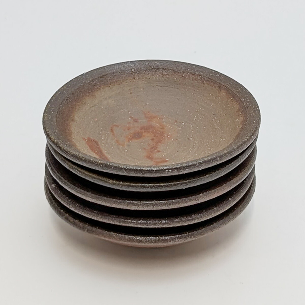 楽天市場】備前焼 豆皿 5枚組 緋襷 藤田祥 備前焼皿 備前焼豆皿