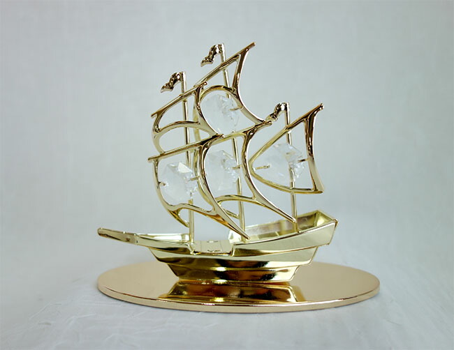 楽天市場】船 スワロフスキークリスタル 帆船の通販