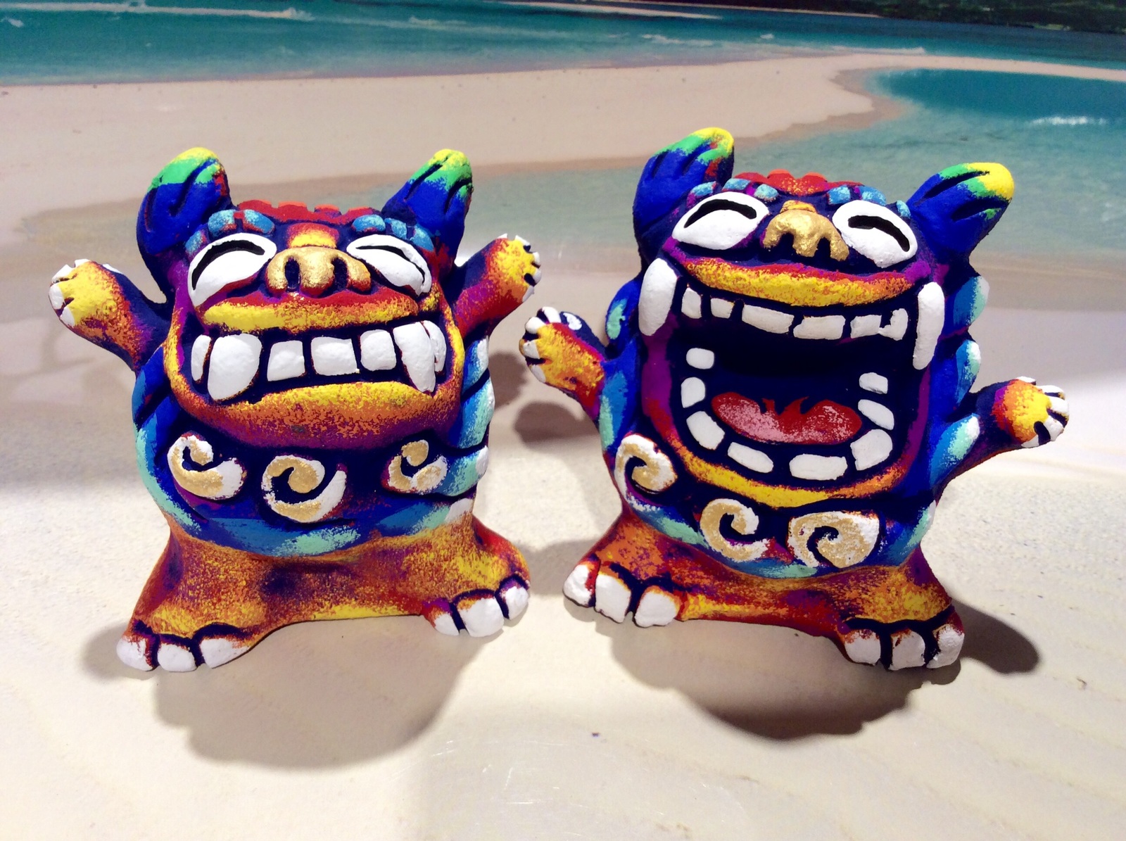 楽天市場】【シーサー】米子焼☆ホッパー2(2色)☆置物・人気・土産