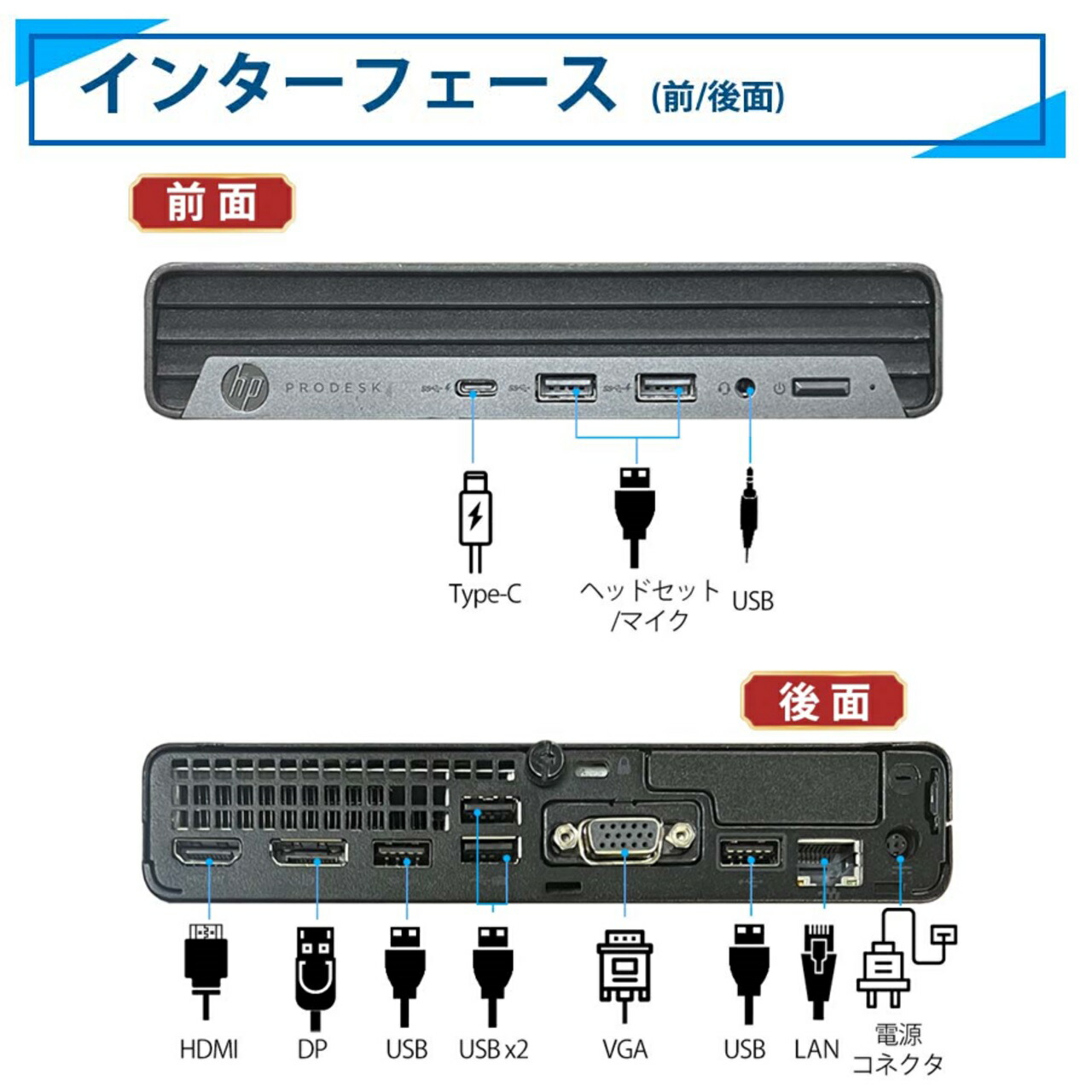 楽天市場】【店長オススメ】 ミニデスクトップPC HP ProDesk 400 G6