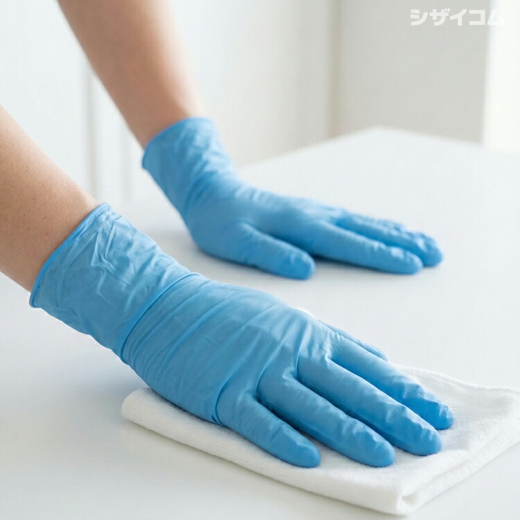 楽天市場】エステー モデルローブ 991 ニトリル使いきり手袋 粉なし