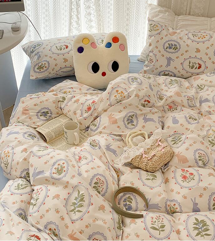 楽天市場】【送料無料】布団カバーセット 4点セット 綿100% ダブル