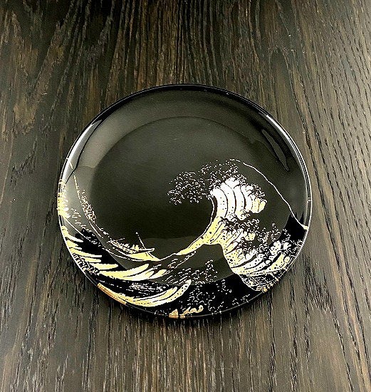 楽天市場】【ポイント20倍】 蒔絵 MAKIE 漆黒 北斎 フラットプレート