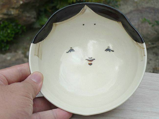 楽天市場】京焼 清水焼 お福平茶碗(百福）与し三 : 京焼清水焼専門店