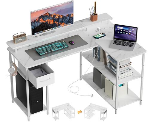 ゲーミングデスク L字型 モニター台」の人気商品一覧 | 安い商品を通販