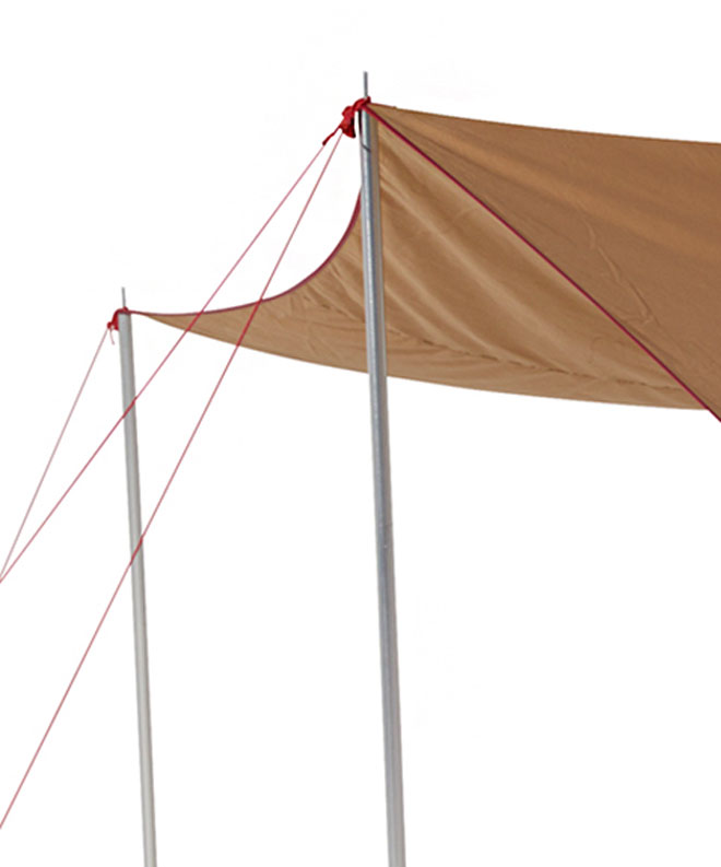 楽天市場】チャムス タープ ブービーT/Cタープスクエア 4人-6人用CHUMS