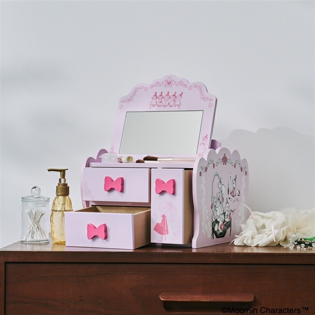楽天市場】【公式店限定】 MOOMIN ミラー付き木製メイクボックス