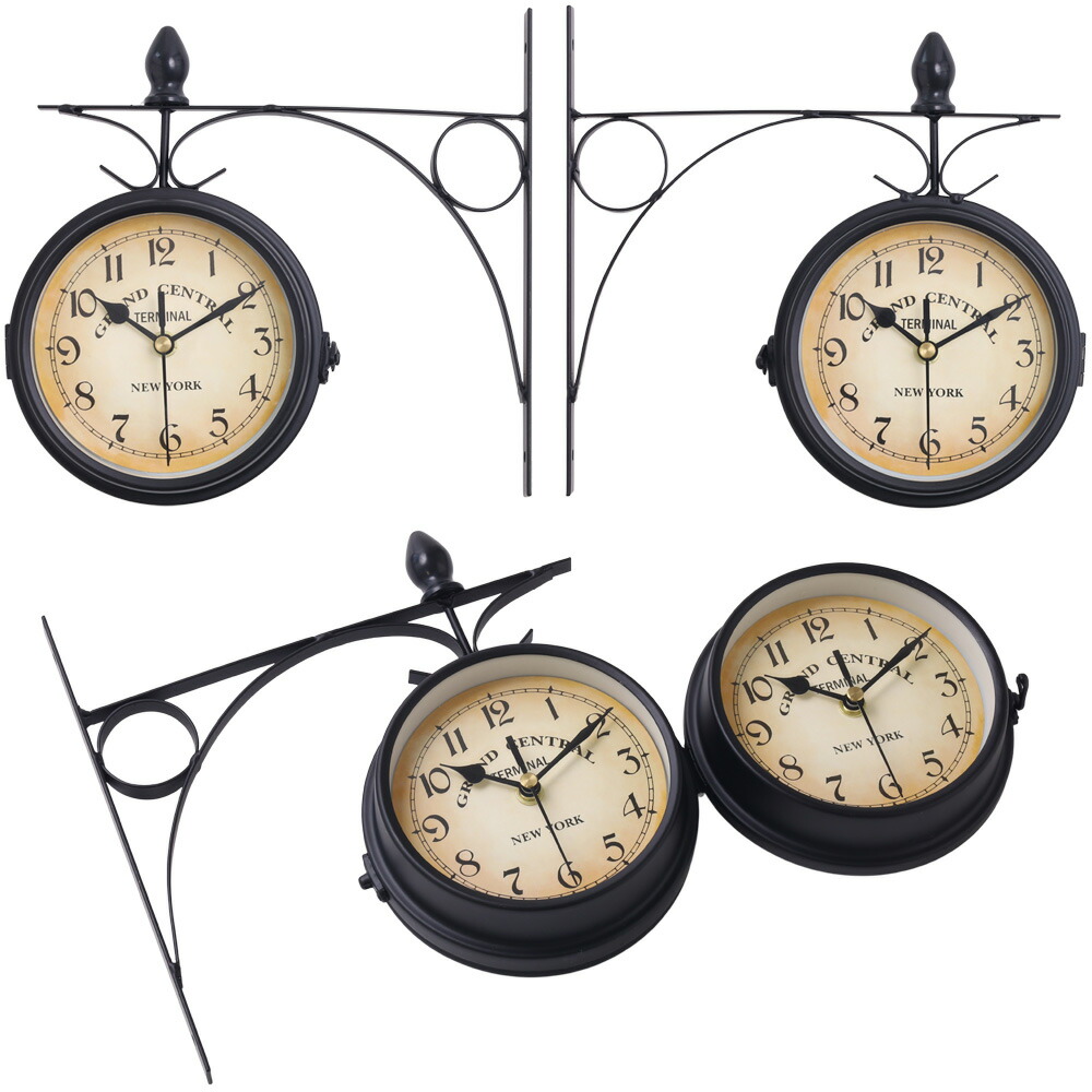 楽天市場】半額&200円OFF≪8(日)23:59迄≫ 両面時計 おしゃれ 壁掛け