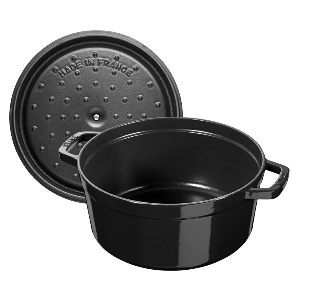 楽天市場】ストウブ ココット ラウンド 22cm シャイニーブラック 両手