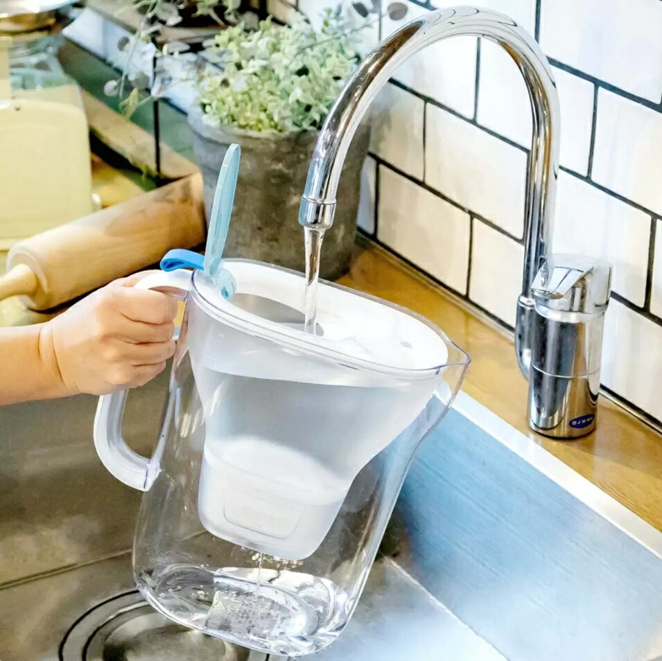 楽天市場】【カートリッジ4個付き】ブリタ スタイル ブルー ポット型