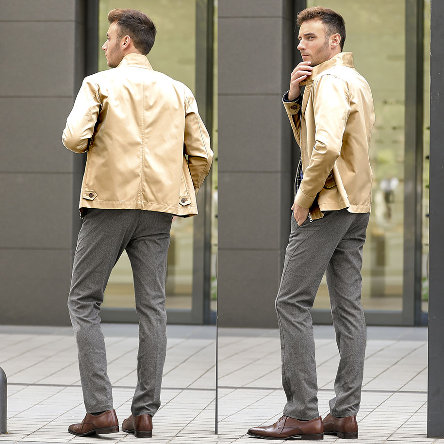 楽天市場】アウター スイングトップ メンズ ブルゾン 超撥水ツイル素材