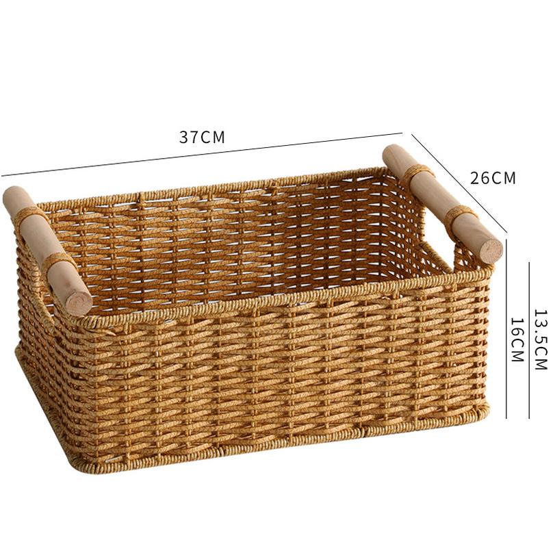 楽天市場】500円OFFクーポン 籐編み収納バスケット 籐製 収納ケース