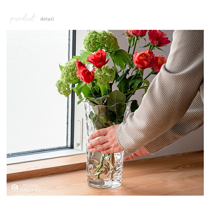 楽天市場】ガラス 花瓶 大きい おしゃれ 【 花りん 花器 クリア 】日本