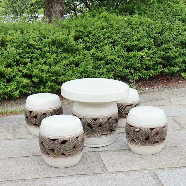 ガーデンテーブル 陶器 ガーデンテーブルセット」の人気商品一覧