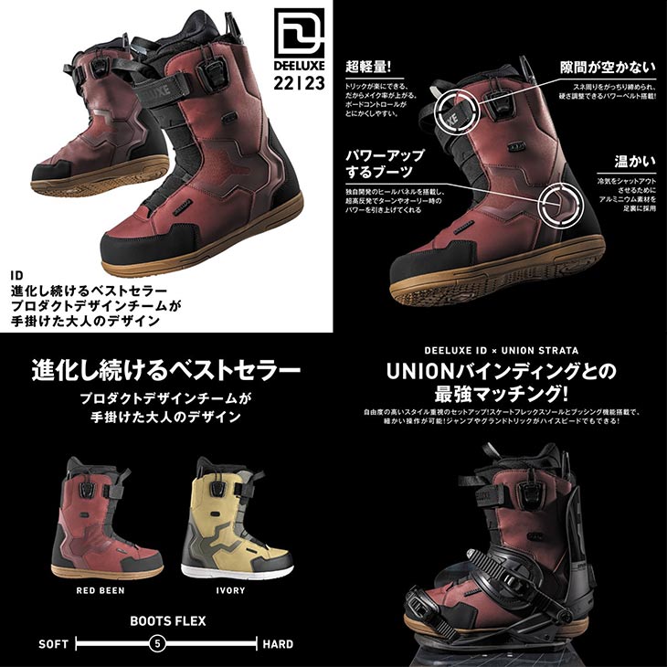 楽天市場】DEELUXE ディーラックス 22-23 ID アイディー スノーボード