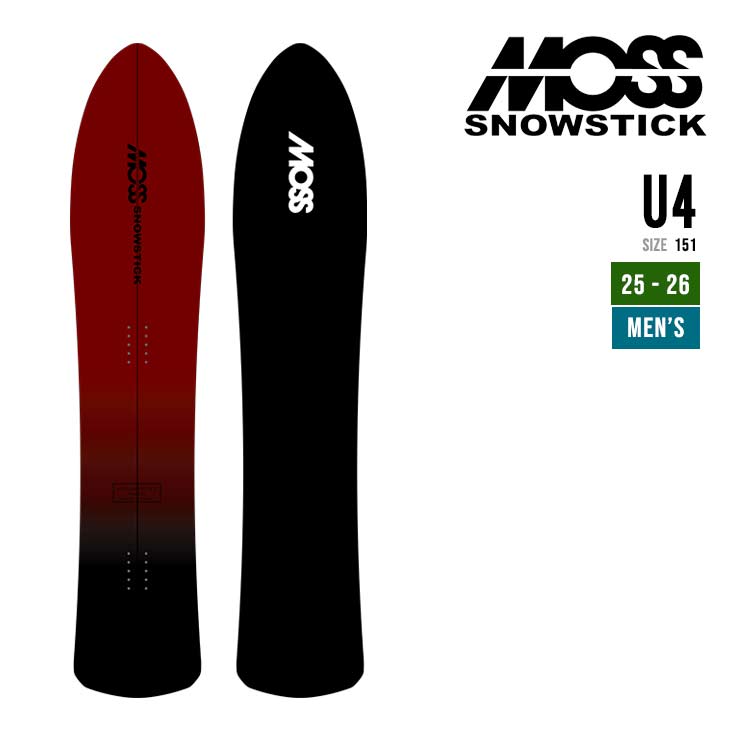 楽天市場】MOSS SNOWSTICK モス スノースティック 25-26 U4 ユーフォー