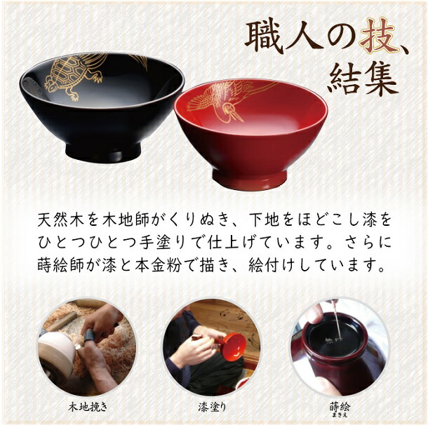 楽天市場】【敬老の日】名入れ・鶴亀夫婦汁椀 化粧箱入☆【送料無料