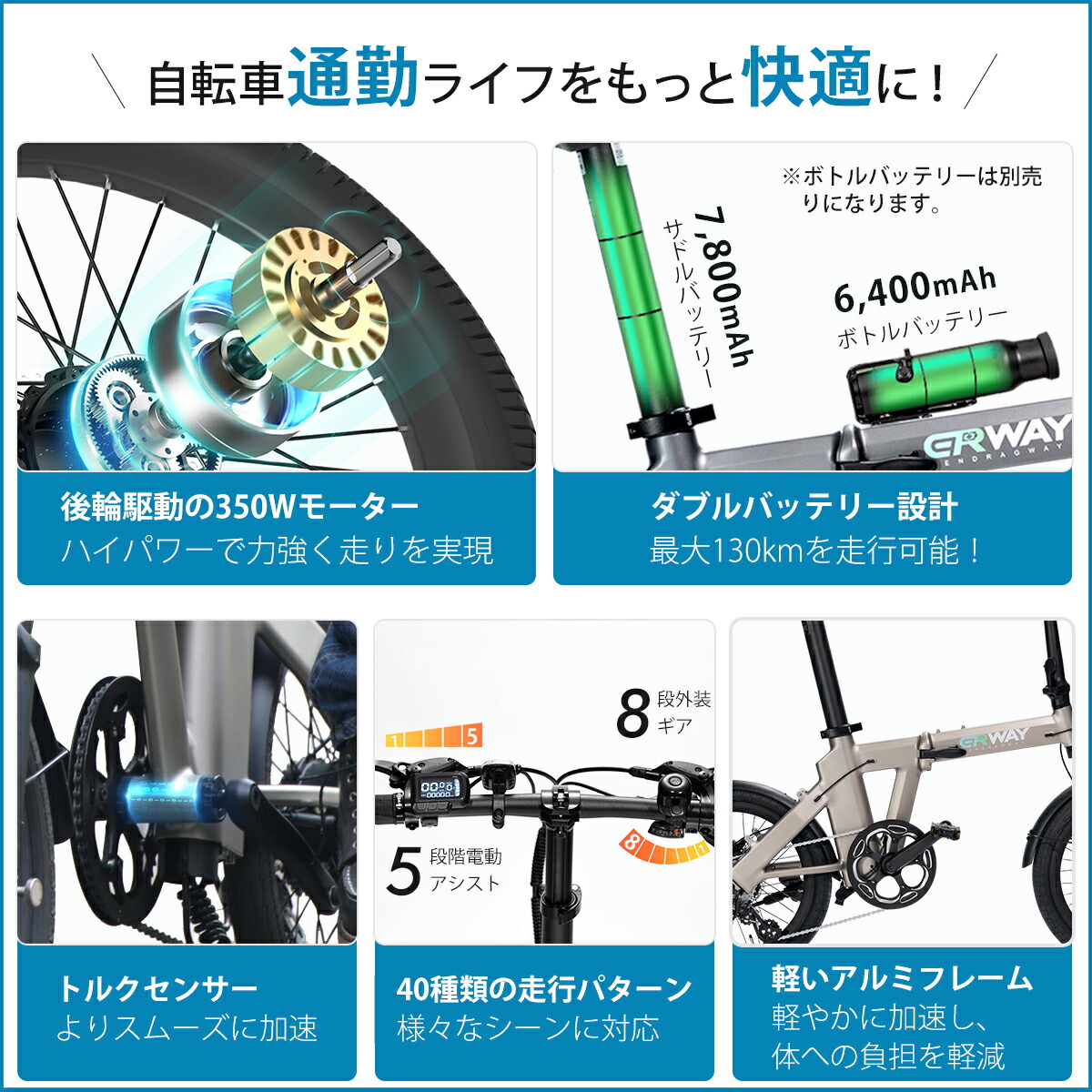 楽天市場】【スーパーSALE限定☆62％OFF！】 ERWAY a02 電動自転車