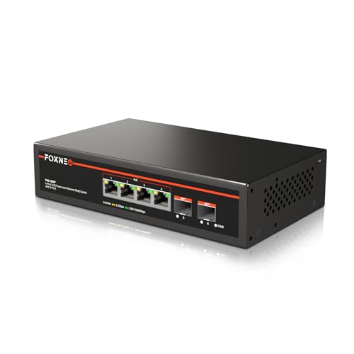 楽天市場】FOXNEO 2.5gbps スイッチングハブ PoE機能搭載 6ポート（4x2