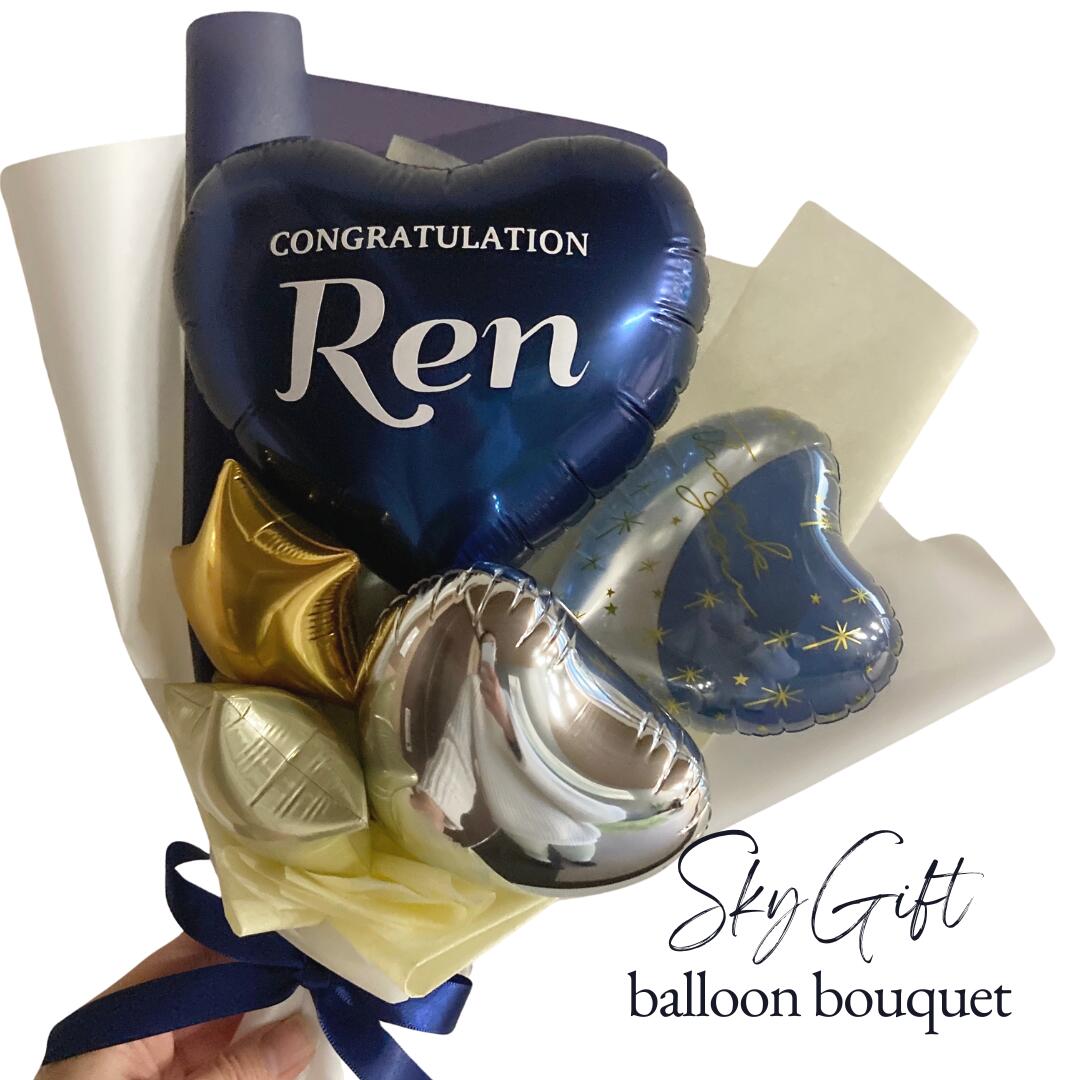 楽天市場】【NEW】 ネイビー バルーン ブーケ / 成人式 卒業バルーン