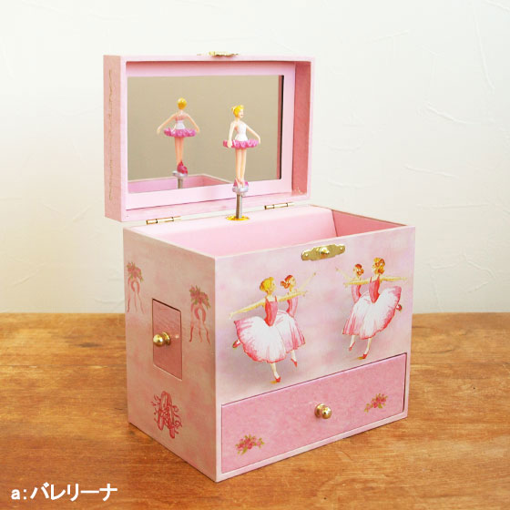 楽天市場】オルゴール バレリーナ 回転 宝石箱 ジュエリーボックス