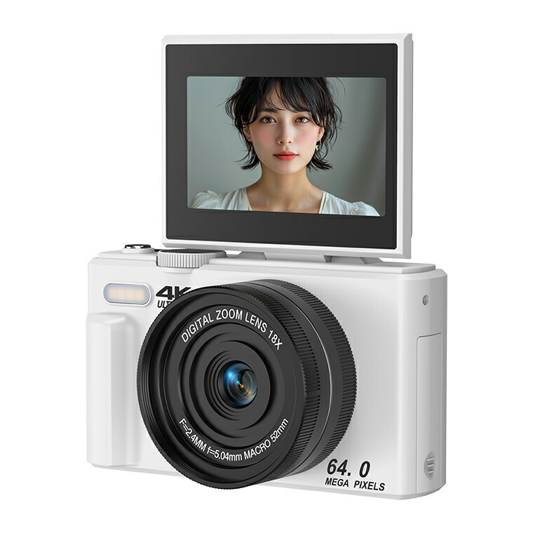 楽天市場】5K コンパクトデジタルカメラ 自撮りコンデジ 撮影カメラ