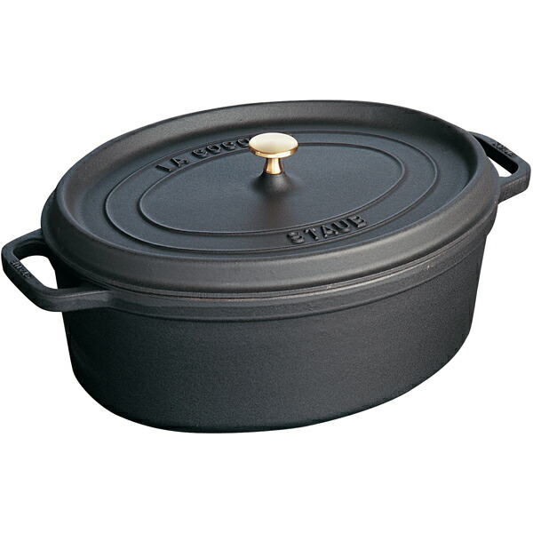 楽天市場】staub ストウブ ピコ・ココット オーバル 27cm ブラック