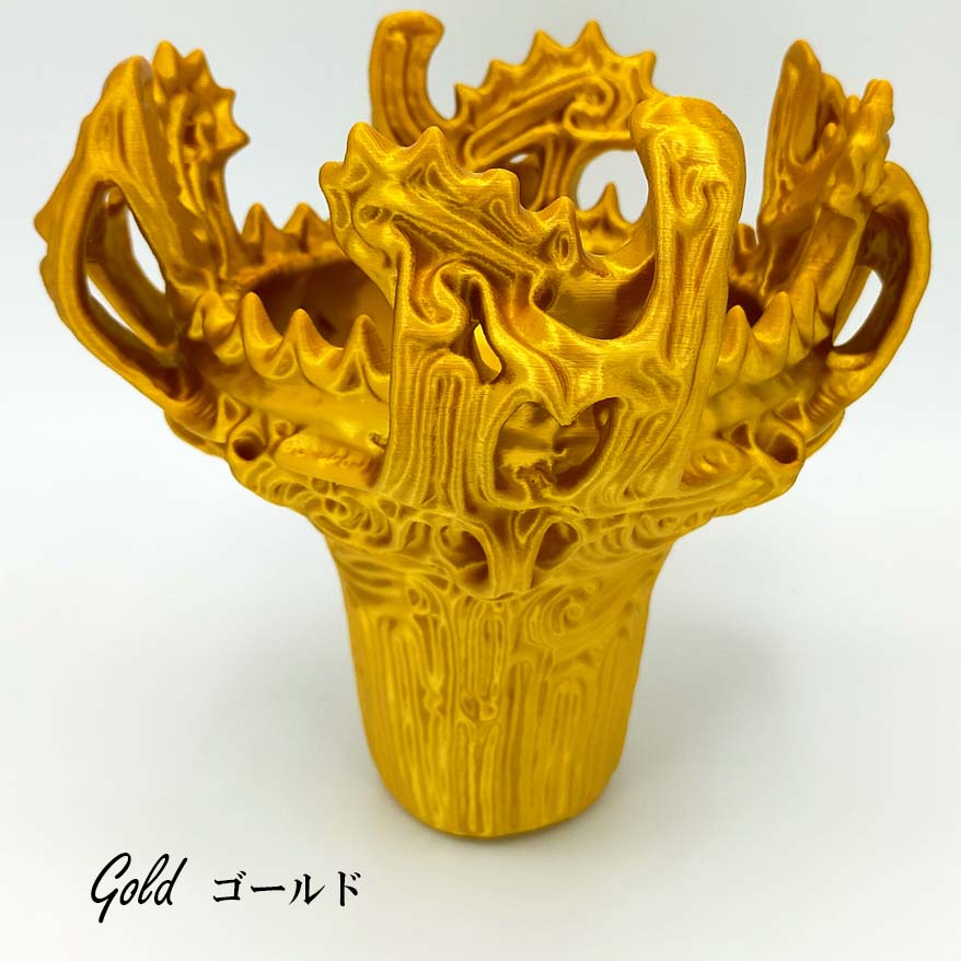 楽天市場】金属色【火焔型土器 レプリカ】3Dプリント インテリア