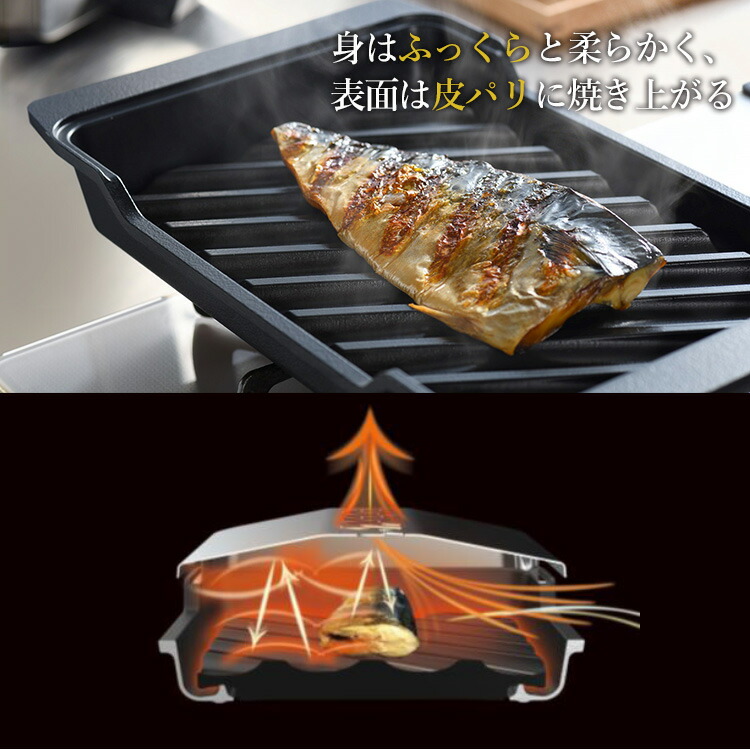 楽天市場】【特典付】大人の焼魚 炭グリル OTS8010 オークス 魚焼き器