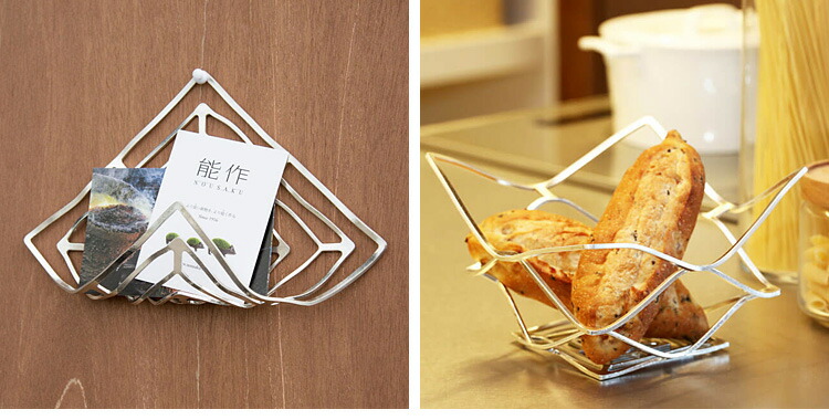 楽天市場】能作 KAGO 籠 スクエア Mサイズ 曲がる器 錫製 501401 かご